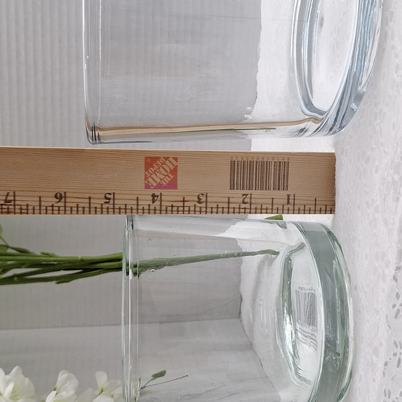 #ACY Set of Clear Glass Vases / Plant Pots - Picture 4 of 6
